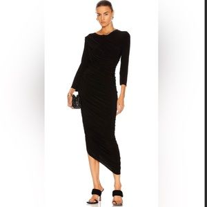 Norma Kamali long Sleeve Ruched Dress, Size XL